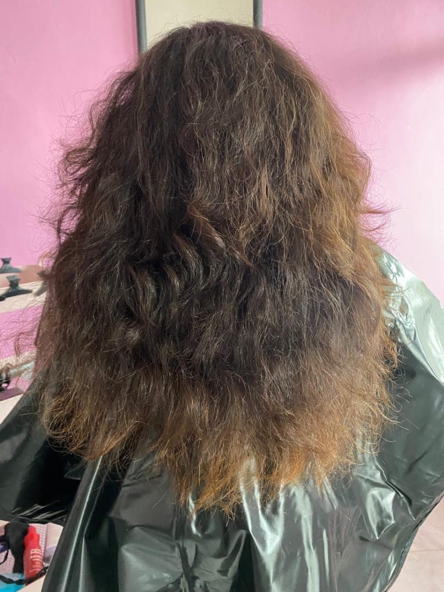 Antes — Botox capilar 